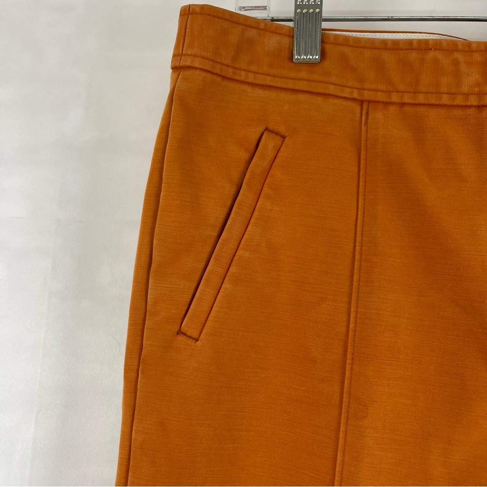 Tory Burch Orange Ankle Pants Women’s Size 12 Slim Fit Tapered‎ Leg - Picture 9 of 14